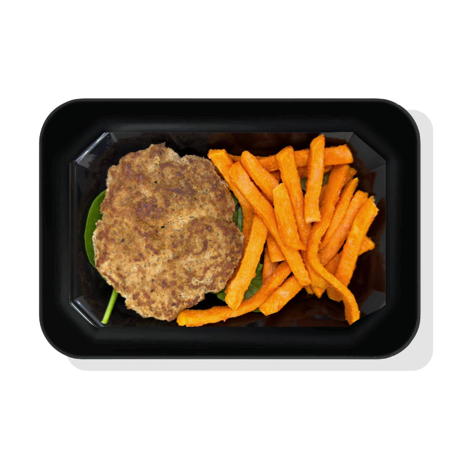 Turkey Burger w/ Sweet Potato Fries